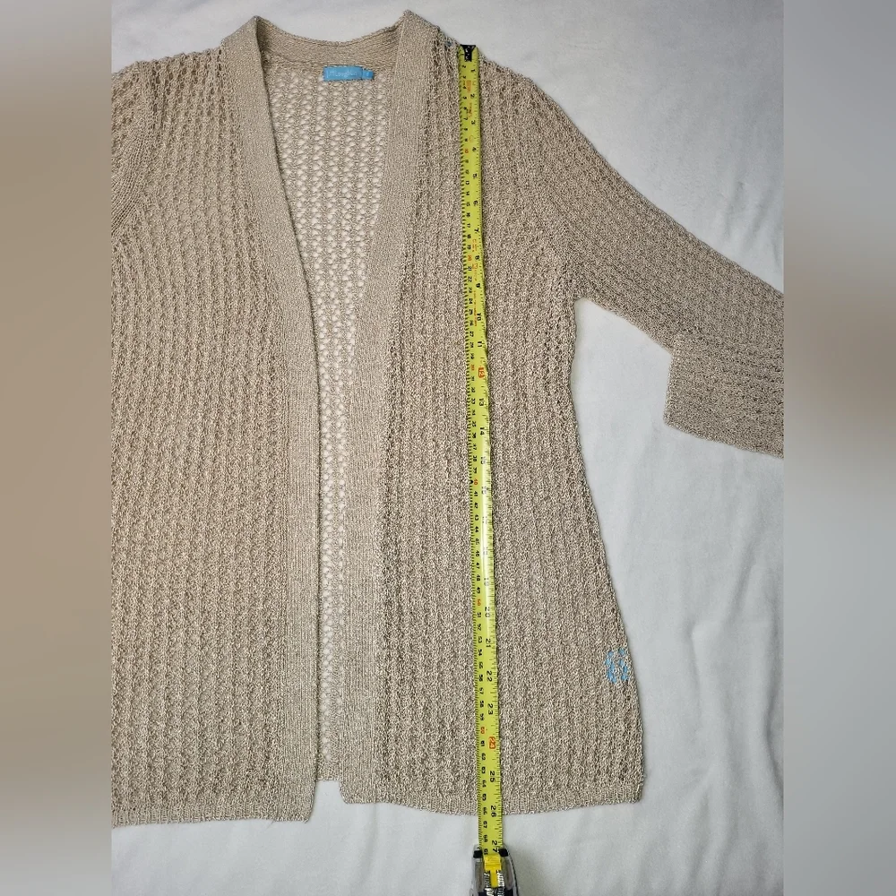 J McLaughlin Open Work Crochet Cardigan Women's Size Small - Picture 3 of 7